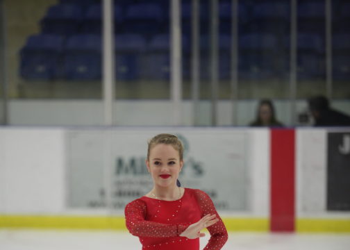 Varsity skater Katie Desveaux